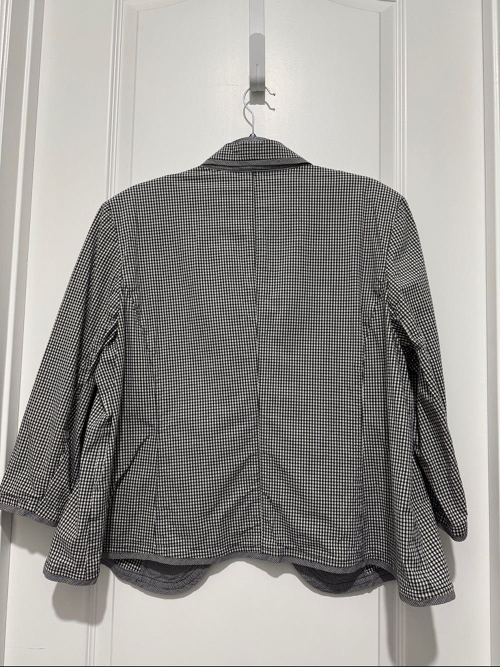 Talbots Black and White Gingham Print Blazer 18w - Picture 6 of 7